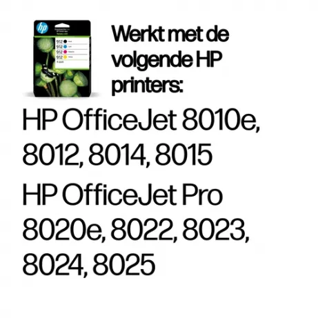 HP 912 CMYK Original Ink Cartridge 4-Pack – afbeelding 2