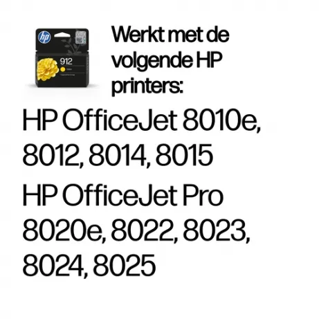 HP 912 Yellow Original Ink Cartridge – afbeelding 2