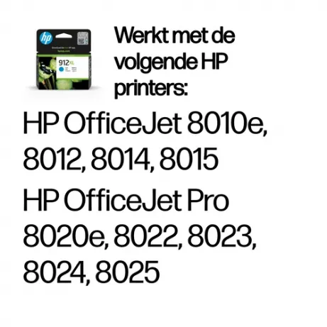 HP 912XL High Yield Cyan Original Ink Cartridge – afbeelding 2