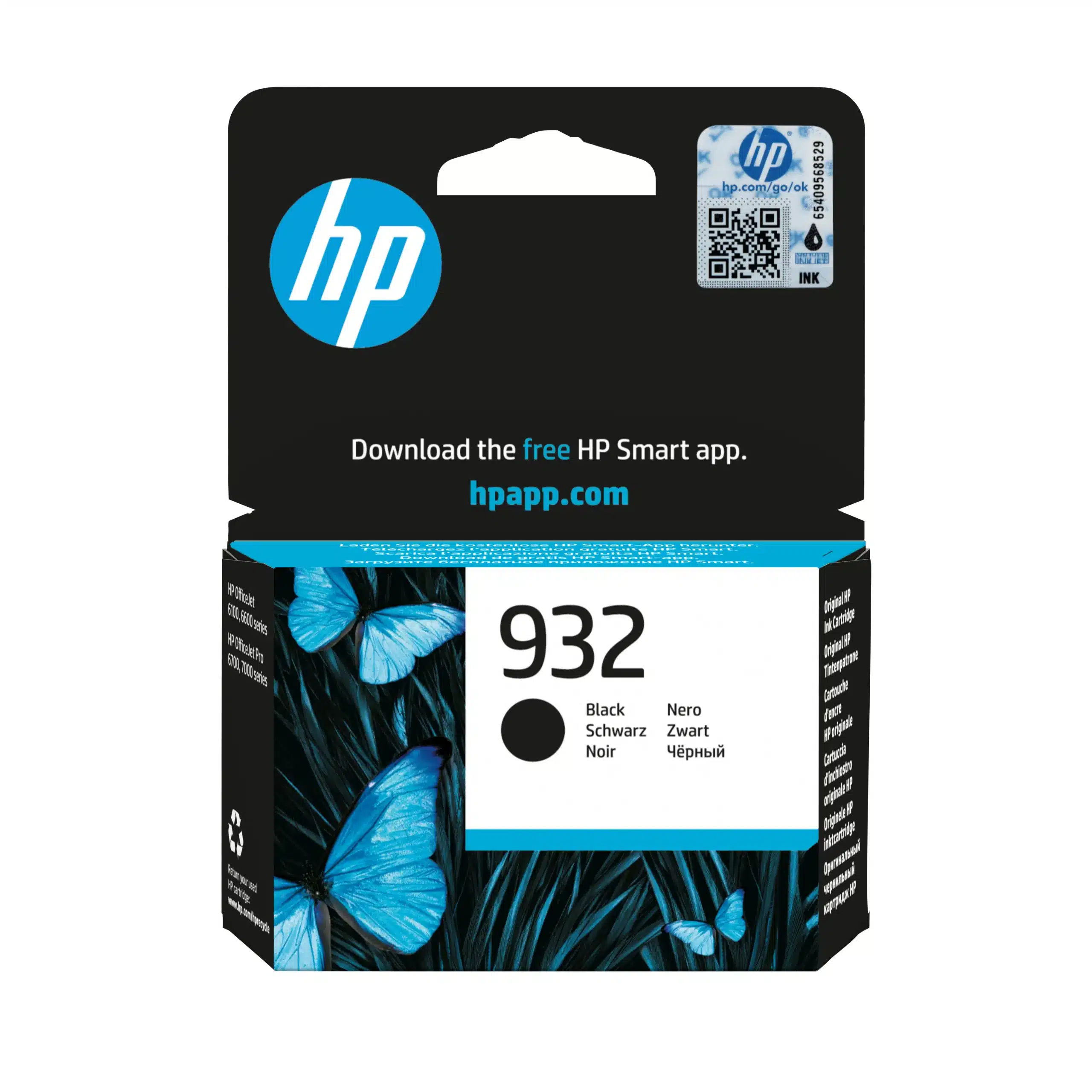 HP 932 originele zwarte inktcartridge – afbeelding 2