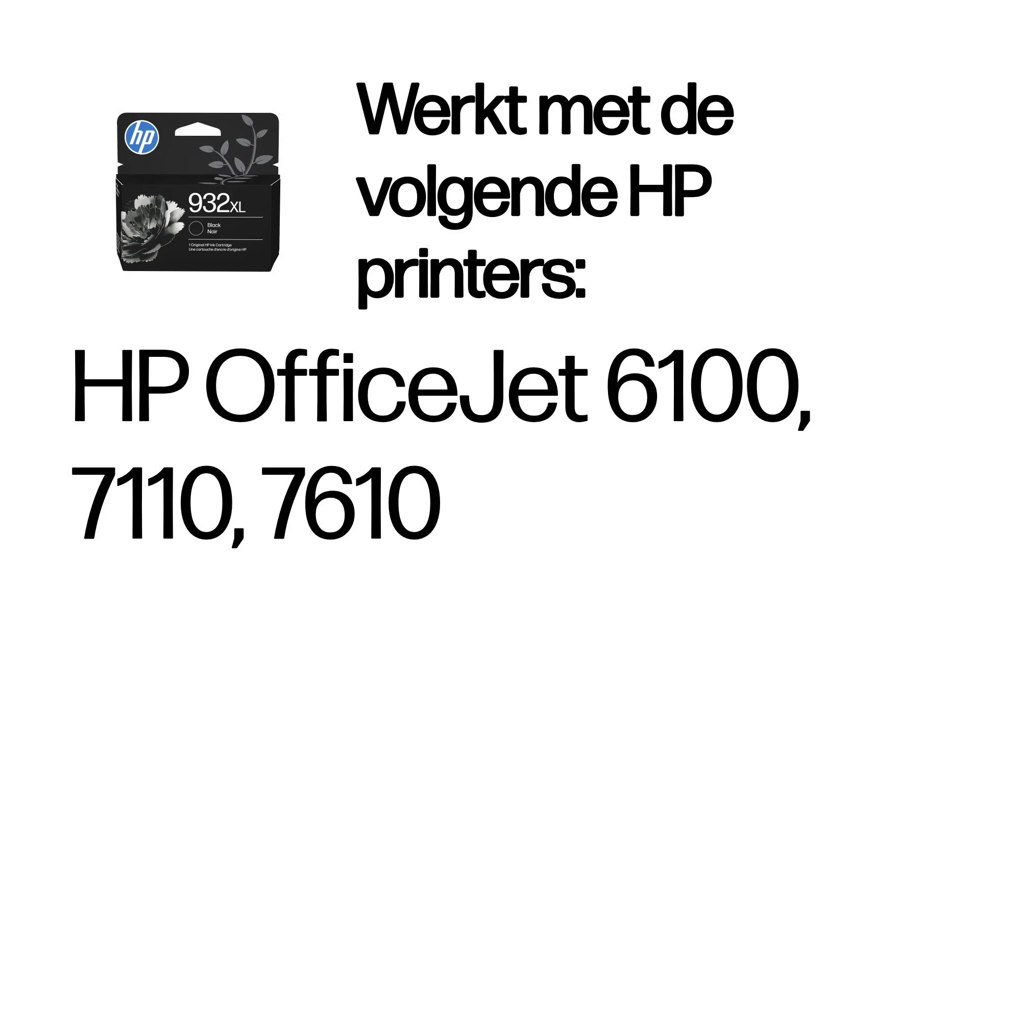 HP 932XL originele high-capacity zwarte inktcartridge – afbeelding 4