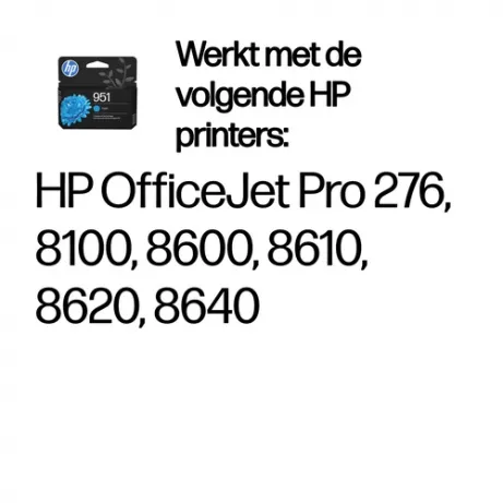 HP 951 Cyan Original Ink Cartridge – afbeelding 2