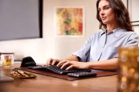 HP 965 BLK ERGONOMIC WL KBD toetsenbord Thuis RF-draadloos + Bluetooth Zwart – afbeelding 4
