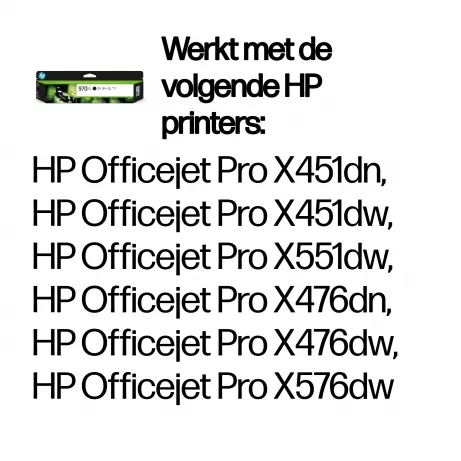 HP 970XL originele high-capacity zwarte inktcartridge – afbeelding 2