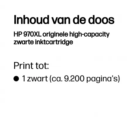 HP 970XL originele high-capacity zwarte inktcartridge – afbeelding 3