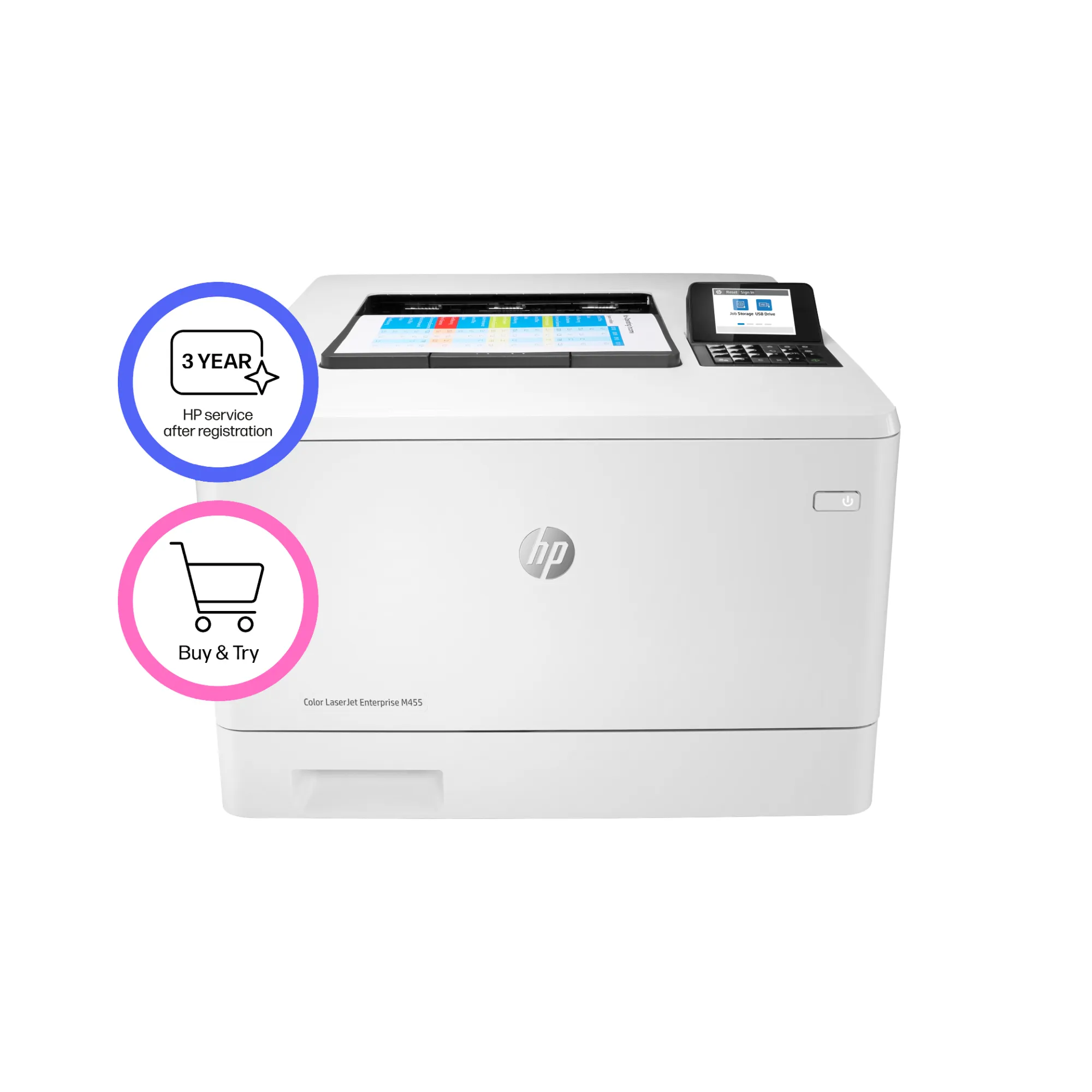 HP Color LaserJet Enterprise M455dn – afbeelding 2