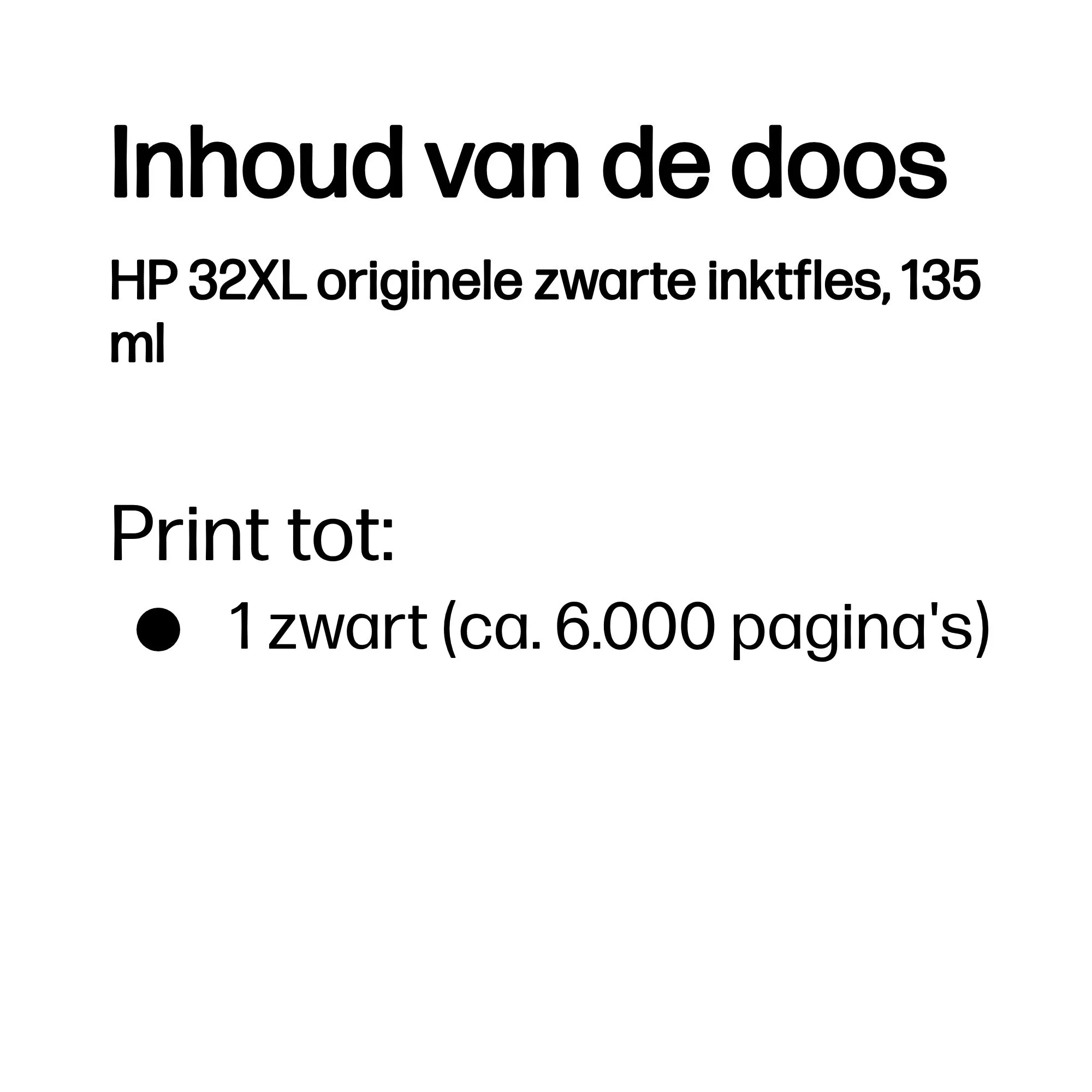 HP Ink Bottle 32XL Black – afbeelding 3