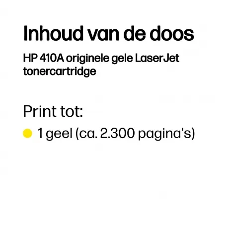 HP Toner/410A Yellow LaserJet Cartridge – afbeelding 2