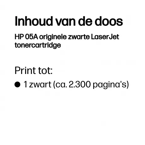 HP Toner/Print Cart Black w/SPT 109x205 – afbeelding 2