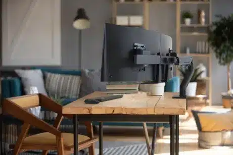 HX DESK DUAL MONITOR ARM MATTE BLACK 45-476-224 – afbeelding 4
