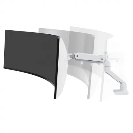 HX Desk Monitor Arm with HD Pivot White 45-647-216 – afbeelding 2