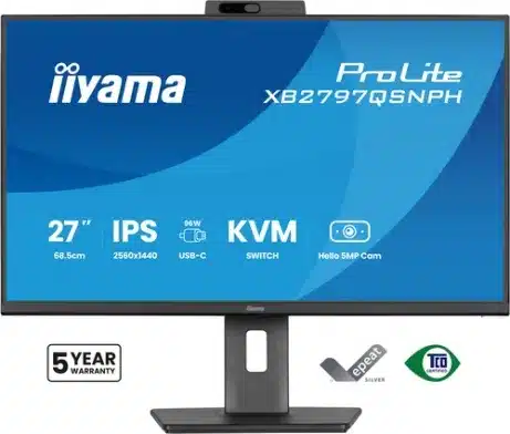 iiyama XB2797QSNPH-B1 27 inch QHD 75 Hz monitor – afbeelding 2