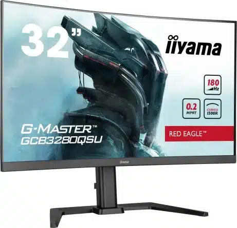 iiyama GCB3280QSU-B2 31,5 inch QHD 180 Hz gaming curved monitor – afbeelding 2
