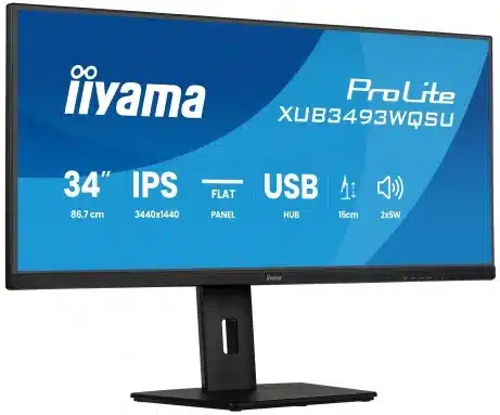 iiyama XUB3493WQSU-B6 34 inch UWQHD 120 Hz monitor – afbeelding 2