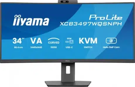 iiyama XCB3497WQSNPH-B1 34 inch UWQHD 120 Hz curved monitor – afbeelding 3