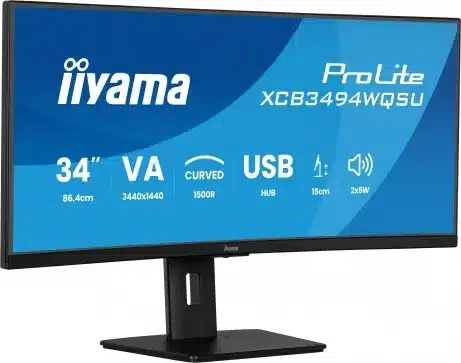 iiyama XCB3494WQSU-B1 34 inch UWQHD 120 Hz curved monitor – afbeelding 3