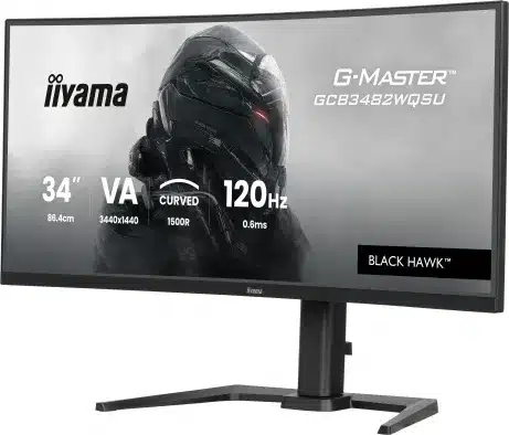 iiyama GCB3482WQSU-B1 34 inch UWQHD 120 Hz curved monitor – afbeelding 3