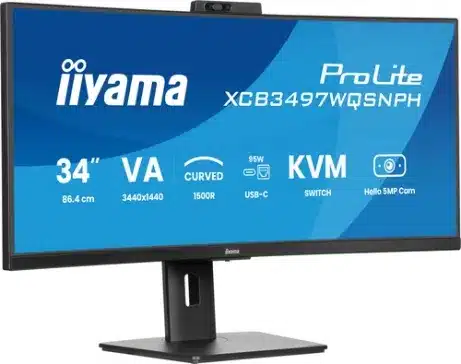iiyama XCB3497WQSNPH-B1 34 inch UWQHD 120 Hz curved monitor – afbeelding 4