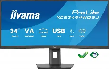 iiyama XCB3494WQSU-B1 34 inch UWQHD 120 Hz curved monitor