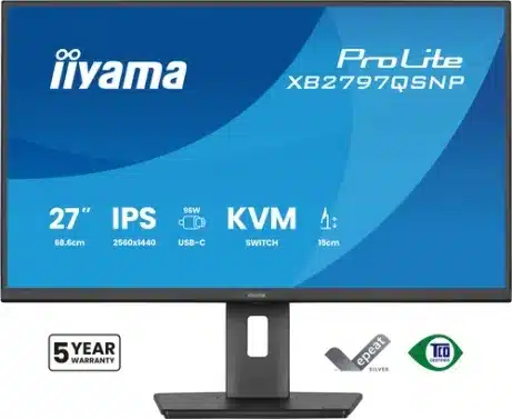 iiyama XB2797QSNP-B1 27 inch QHD 75 Hz monitor – afbeelding 2