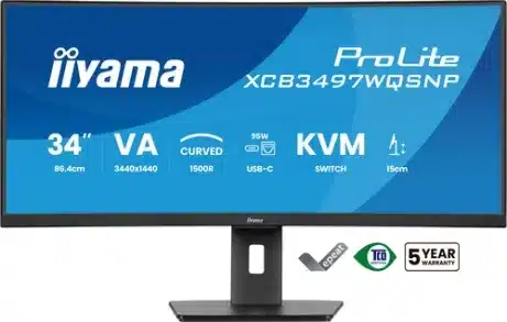 iiyama ProLite XCB3497WQSNP-B1 34" curved – afbeelding 2