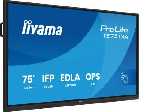 iiyama TE7513A-B2AG 75 inch 4K touchscreen monitor