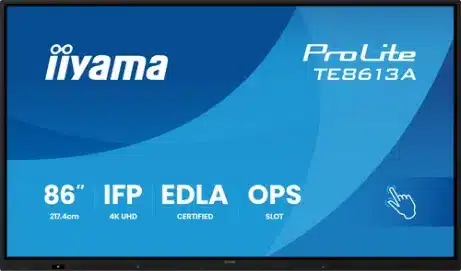 iiyama TE8613A-B2AG 85,6 inch 4K touchscreen monitor – afbeelding 4