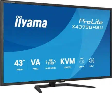 iiyama X4373UHSU-B2 42,5 inch 4K 60 Hz monitor – afbeelding 2