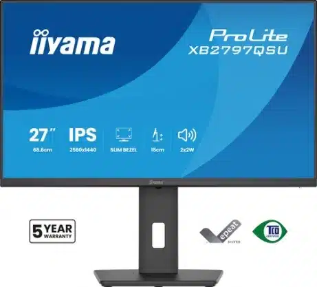 iiyama XB2797QSU-B1 27 inch QHD 75 Hz monitor – afbeelding 2