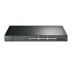JetStream 24-Port Gigabit and 4-Port 10GE SFP+ L2+ Managed Switch with 24-Port PoE+ Switch with 24-Port PoE+