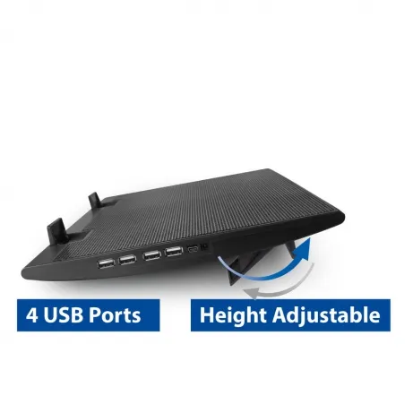 Laptop stand with fan and 4-port usb hub – afbeelding 4