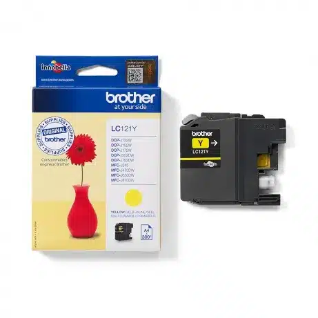 LC-121Y - Geel - origineel - inktcartridge - voor DCP-J100. J105. J132. J152. J552. J752. MFC-J245. J470. J650. J870 – afbeelding 3
