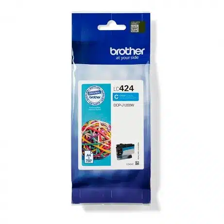 LC424C Cyan ink cartridge - single pack. LC424C