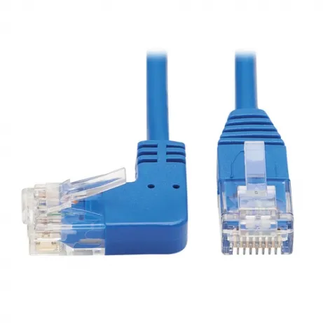 Left-Angle Cat6 Gigabit Molded Slim UTP