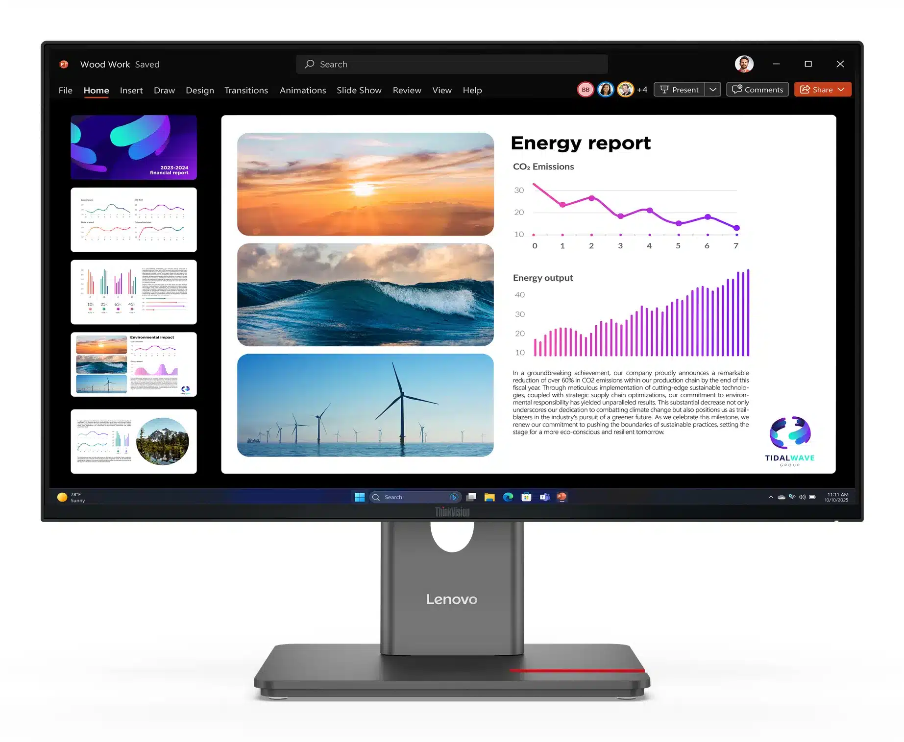 Lenovo 64B2GAT1EU 23,8 inch QHD 120 Hz monitor