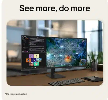 LG 34U601B-B 34 inch UWQHD 120 Hz curved monitor – afbeelding 4