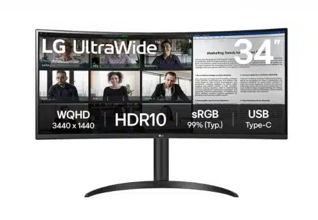 LG 34WR55QK-B 34 inch UWQHD 100 Hz curved monitor