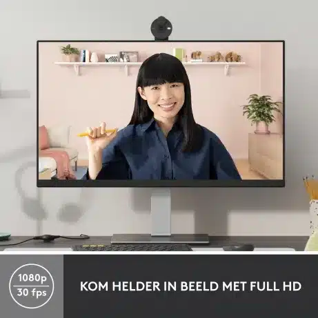 Logitech Brio 300 Full HD Webcam met Afdekbare Lens – afbeelding 2