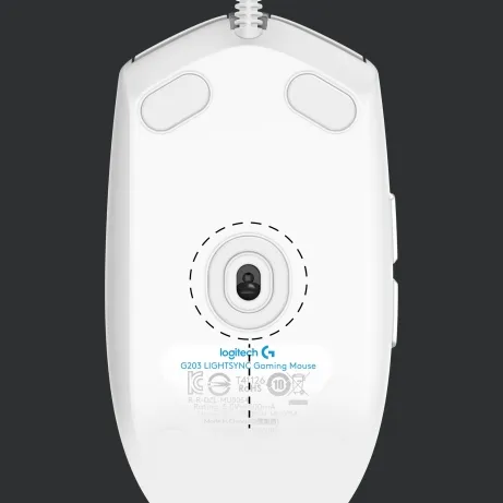 Logitech G203 LIGHTSYNC Gaming Mouse WHITE – afbeelding 3