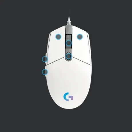 Logitech G203 LIGHTSYNC Gaming Mouse WHITE – afbeelding 4