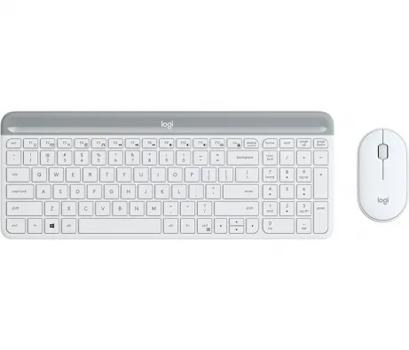 Logitech MK470 Slim WRLS Keyboard + Mouse OFFWHITE - QWERTY US