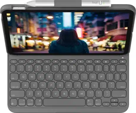Logitech Slim Folio for iPad (10th gen & A16) - GREY - Azerty – afbeelding 2