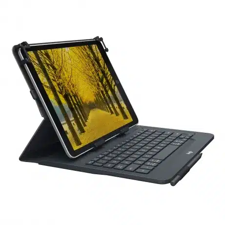 Logitech Universal Folio with integrated keyboard for 9-10 inch tablets - FRA Azerty