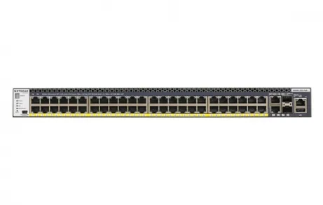 NETGEAR ProSAFE Managed Switch - GSM4352PA - Stackable platform met 48 PoE+ poorten