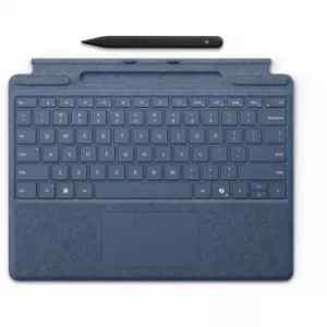 MICROSOFT SURFACE PRO KEYBOARD WITH SLIM PEN SOFT COVER FRENCH SAPPHIRE BELGIUM WITH COPILOT KEY