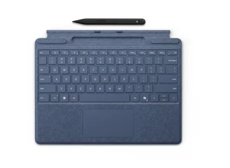 MICROSOFT SURFACE PRO KEYBOARD WITH SLIM PEN SOFT COVER FRENCH SAPPHIRE BELGIUM WITH COPILOT KEY