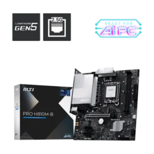 MSI PRO H810M-B moederbord Intel H810 LGA 1851 (Socket V1) micro ATX