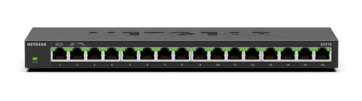 NETGEAR GS316 Unmanaged L2 Gigabit Ethernet (10/100/1000) Zwart – afbeelding 2