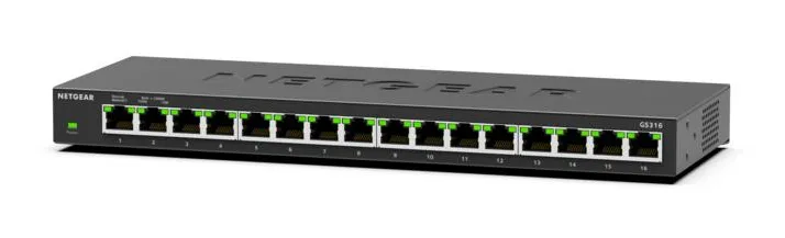 NETGEAR GS316 Unmanaged L2 Gigabit Ethernet (10/100/1000) Zwart – afbeelding 3