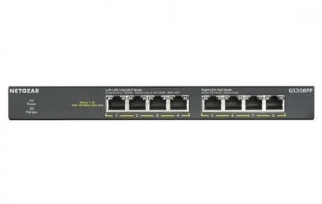 NETGEAR 8-Port Gb PoE+ Flex Switch fanless